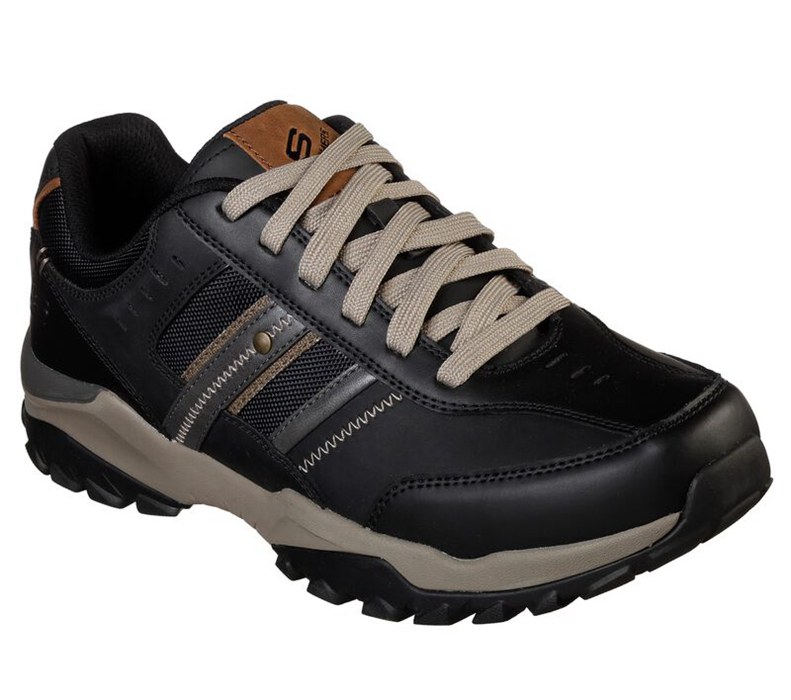 Skechers Relaxed Fit: Henrick - Delwood - Mens Sneakers Black [AU-BC7827]